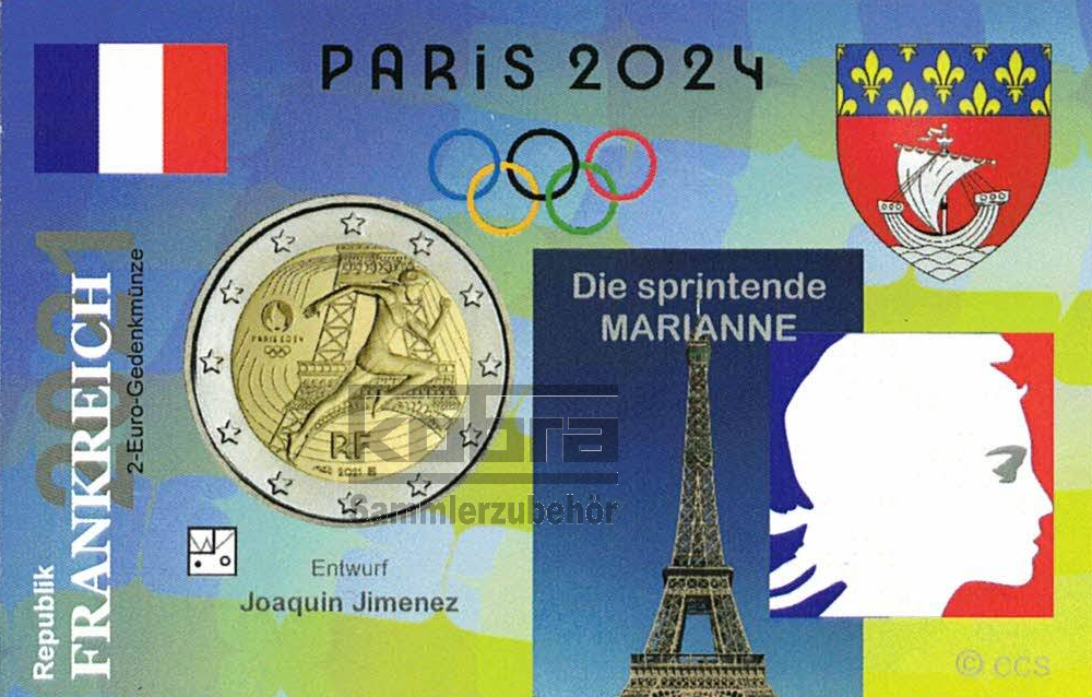 Paris 2024 die sprintende Marianne