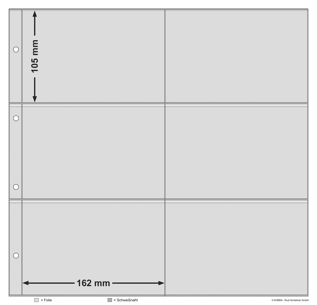 Einsteckblätter größeres Format (350x335 mm)