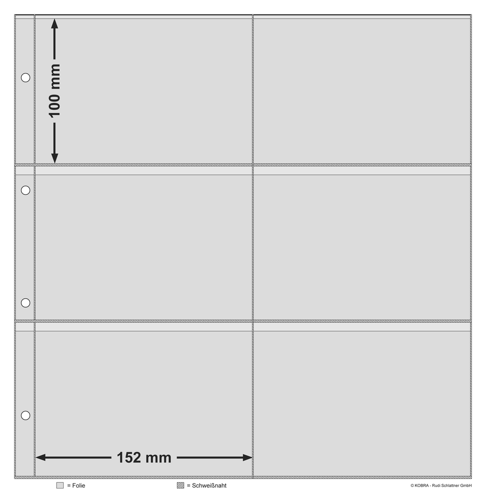 Einsteckblätter kleineres Format (325x330 mm)