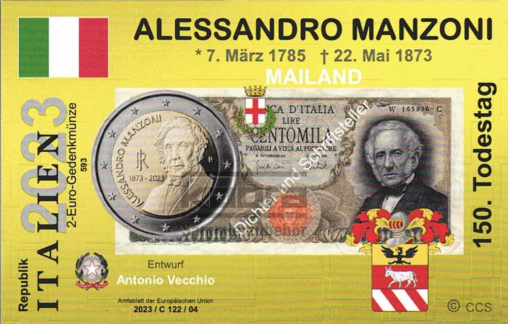 150. Todestag Alesandro Manzoni