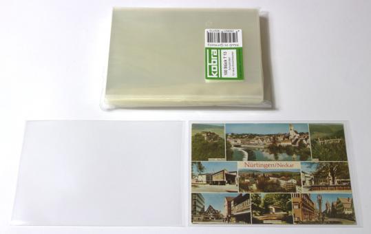 Protective Covers Thin Quality for New Postcards Size A6 (100 Pieces) 
