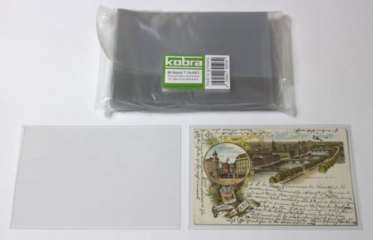 Protective Covers for Old Postcards Made of Archival Foil 
