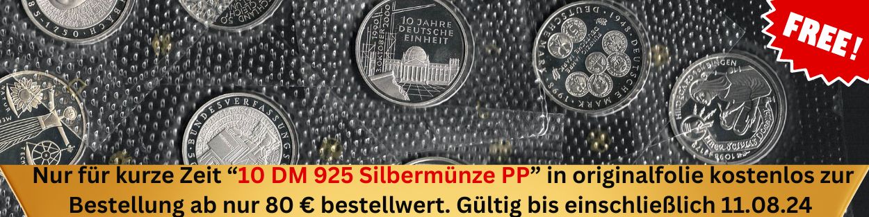 Silbermünzen kostenlos zur Bestellung