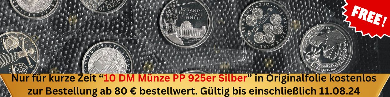 Silbermünzen kostenlos zur Bestellung